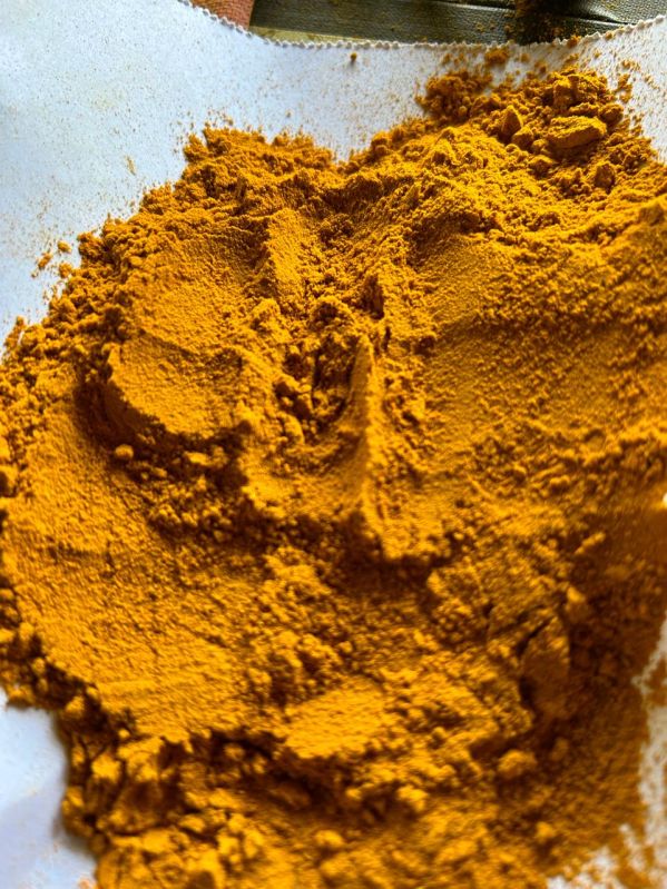 Yellow turmeric powder