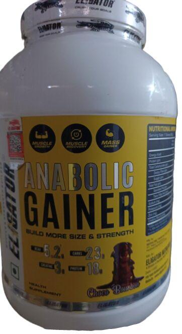 Eligator Anabolic mass gainer 3 kg, Shelf Life : 18