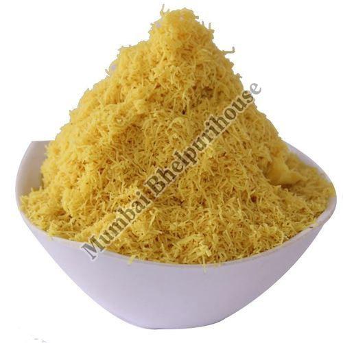 Yellow Jini Sev Namkeen, for Snacks, Packaging Type : Plastic Packet