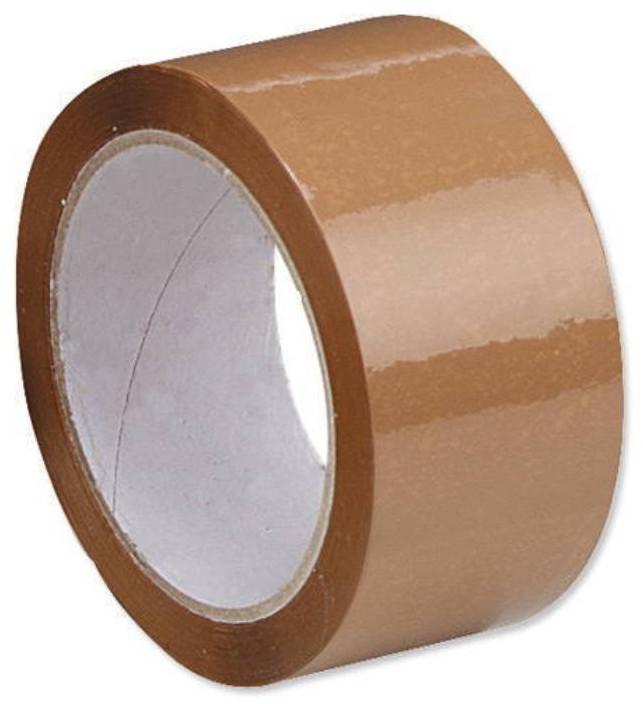 BOPP Self Adhesive Tape, for Bag Sealing, Packaging, Color : Brown
