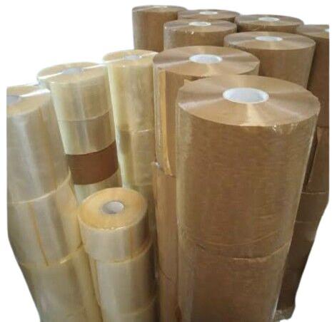 Plain Polyester 11kg Bopp Jumbo Roll, for Packaging Use, Paper Bag String, Size : 288mmx1000 Mtr