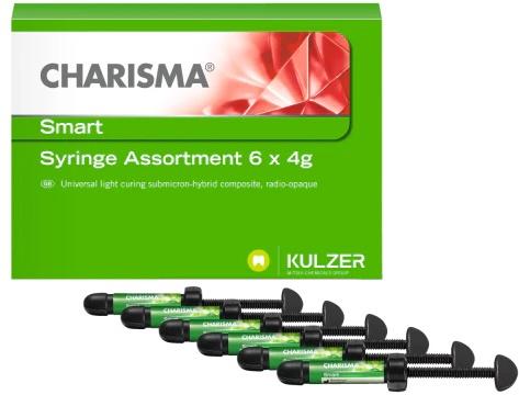 Kulzer Charisma Smart Dental Composite 6x4 Syringe Kit without bond