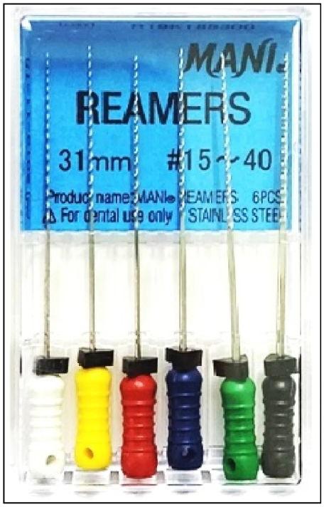 Mani Reamers 31mm (Pack of 6) Dental Root Canal Endodontic Files