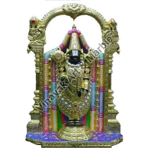 Printed Marble Tirupati Balaji Statue, Packaging Type : Carton Box