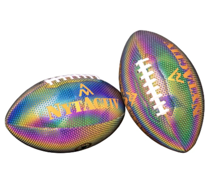 NytActiv Holographic Glowing Reflective Rugby