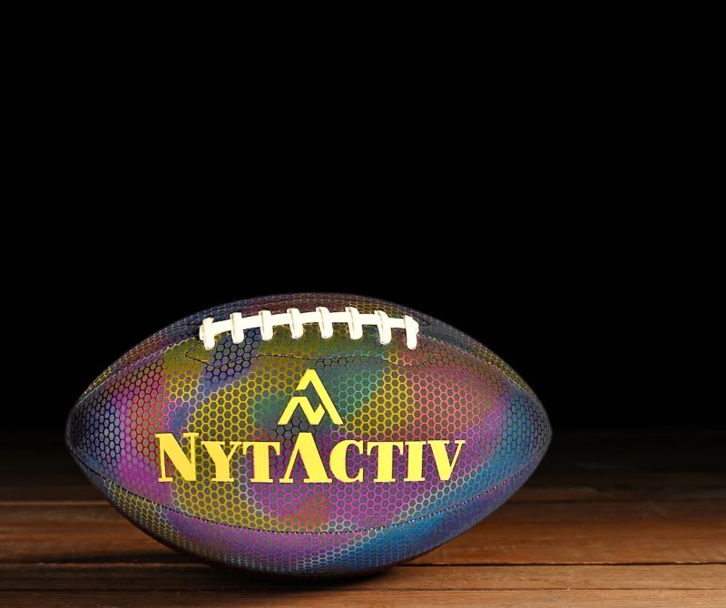 NytActiv Holographic Glowing Reflective Rugby