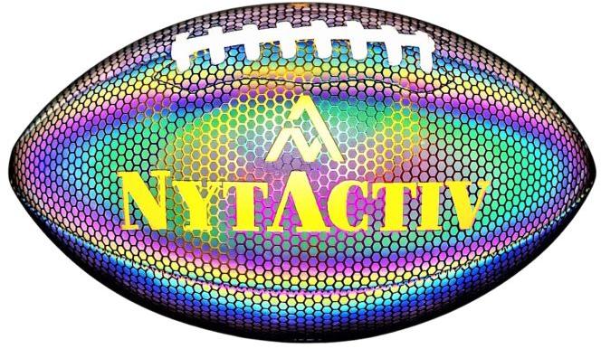 NytActiv Holographic Glowing Reflective Rugby