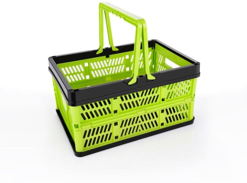 Rectangular Polished K-50692 Plastic Foldable Basket, for Kitchen Use, Feature : High Quality, Rust Proof