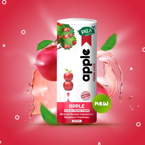 Yala Fresh Apple Juice, Packaging Type : Paper Can