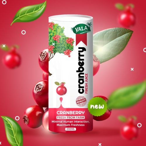 Yala Fresh Cranberry Juice, Packaging Type : Paper Can