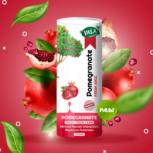Yala Fresh Pomegranate Juice, Packaging Type : Plastic Can