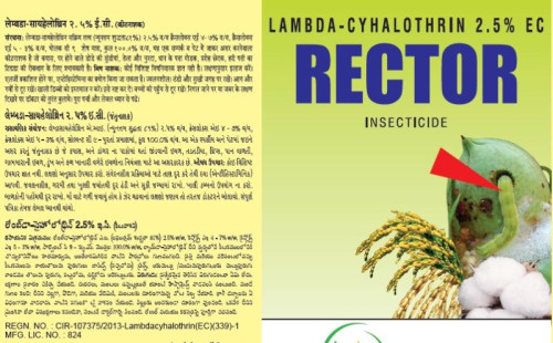 Rector Lambda-cyhalothrin 2.5% Ec Insecticide, For Agricultural, Agricultural