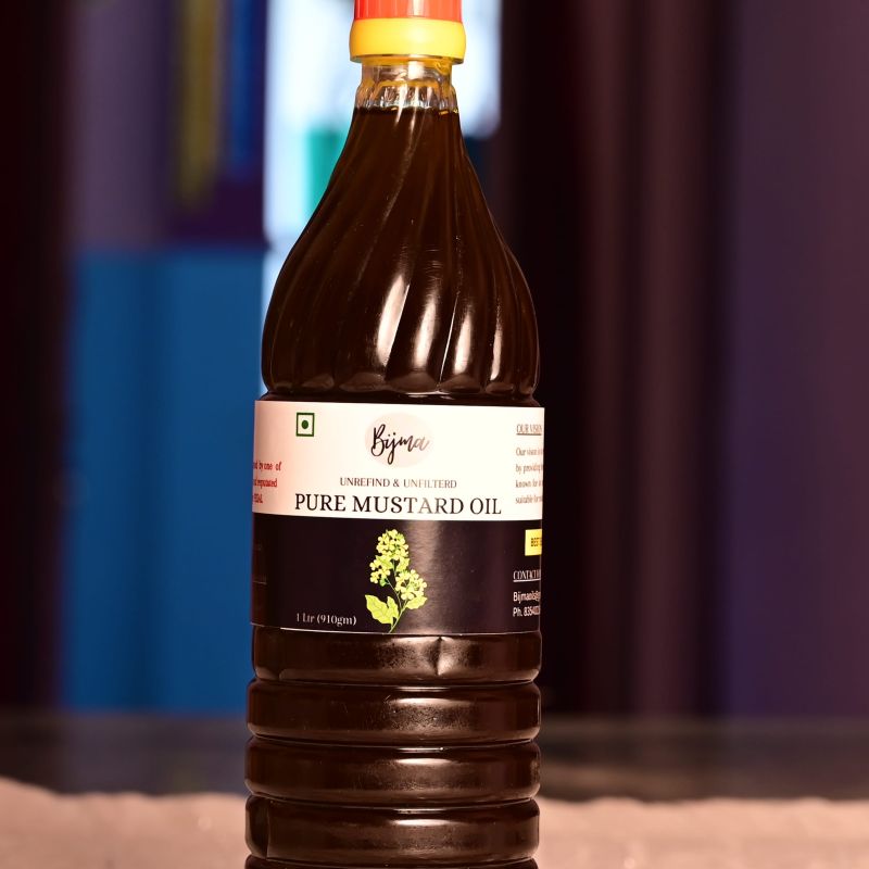 Kachi Ghani Mustard Oil, For Cooking, Packaging Size : 1ltr