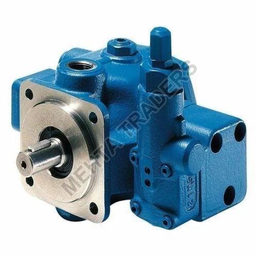 Blue Semi Automatic Mild Steel Hydraulic Variable Vane Pump, for Machinery Use, Pressure : Medium