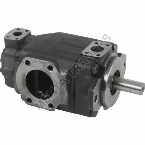 Black Semi Automatic Cast Iron Veljan Hydraulic Vane Pump, for Machinery Use