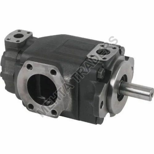 Black Hydraulic Cast Iron Yuken Vane Pump, for Machinery Use, Automation Grade : Semi Automatic