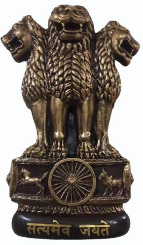 Bronze Fiber Ashoka Stambh Statue, Size : 16inch ( Height )