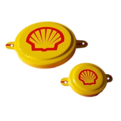 Round Metal Printed Drum Cap Seal, Color : Yellow