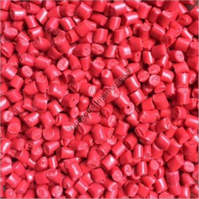 Reprocessed Red Plastic Granules, for Injection Moulding