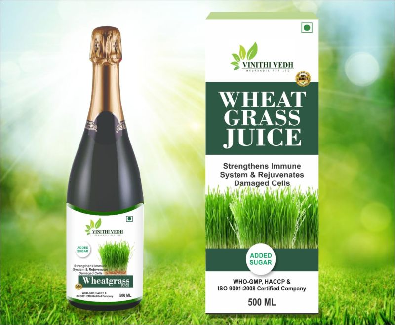 Wheat Grass Juice, Packaging Type : Glass Bottle