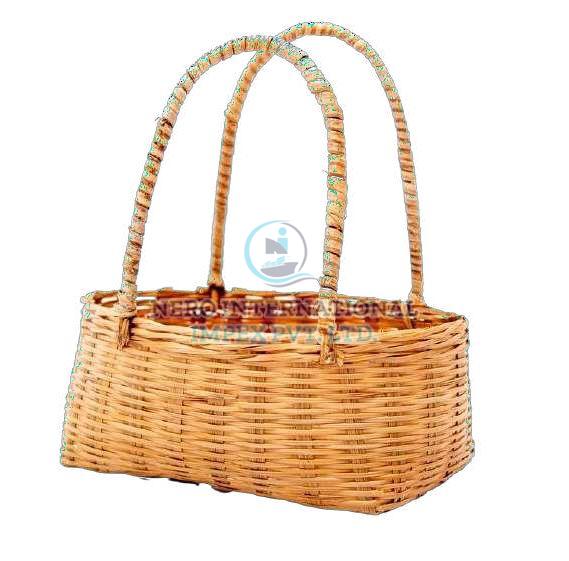 Bamboo Handle Basket