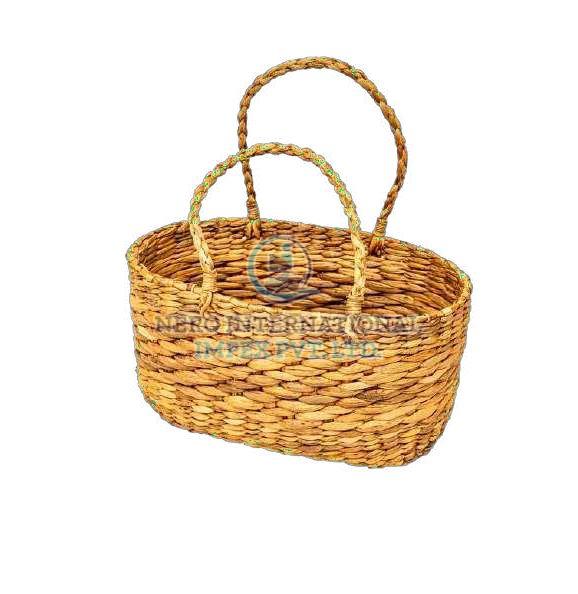 Bamboo Oval Hamper Basket, for Fruit Market, Vegetable Market, Feature : Easy To Carry, Superior Finish