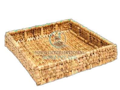 Brown Bamboo Square Tray, for Homes, Hotels, Feature : High Quality, Durable