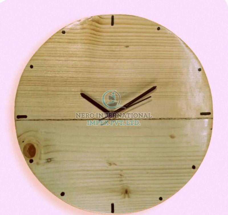Bengal Art Wooden Round Clock, for Wall Decoration, Feature : Durable, Fine Finishing, High Quality