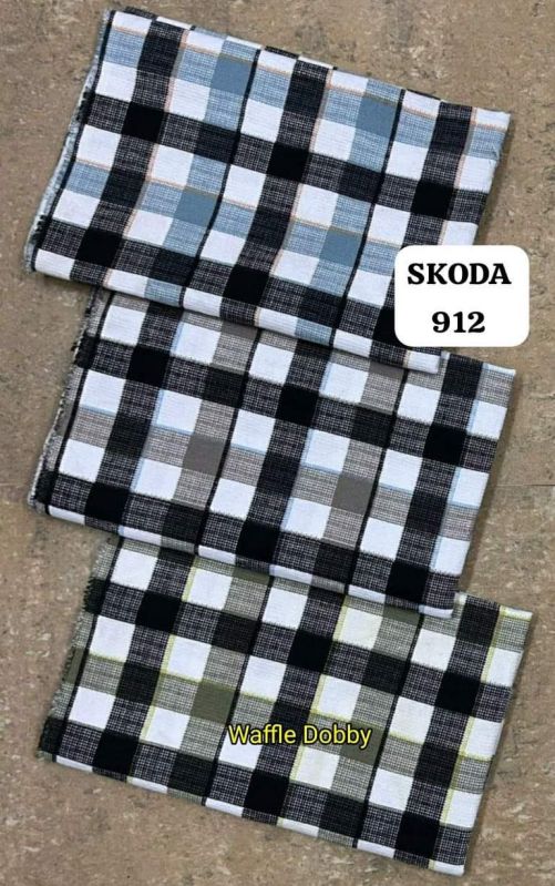 Skoda Waffle Dobby Shirting Fabric