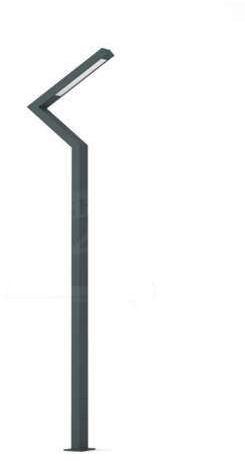 White Modern LED Outdoor Light Pole, for Garden, Streets