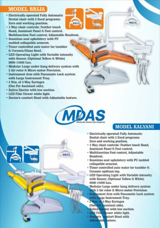 Polished Plastic Dental Chair Unit