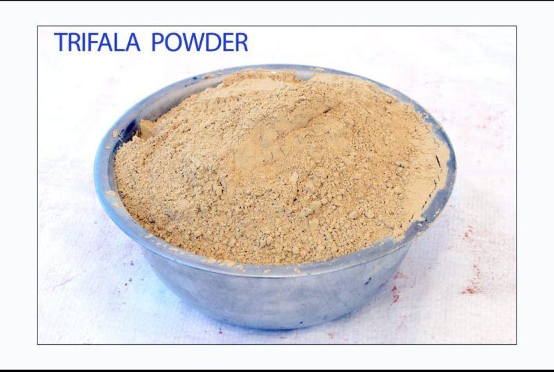 Trifala Powder, for Reduce Digestion Problem, Color : Brown