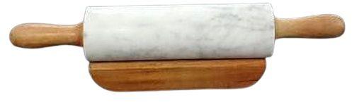 18x2 Inch White Marble Rolling Pin