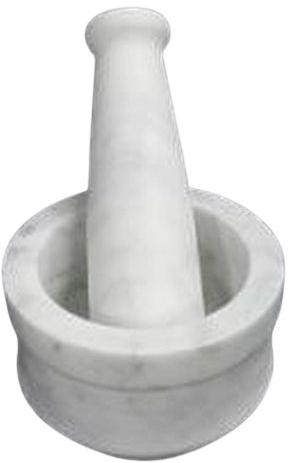 2x2 Inch White Marble Mortar & Pestle