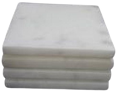 4x4 Inch Square White Marble Coaster, for Tableware, Feature : Fine Finishing, Light Weight
