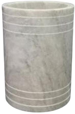 5x7 Inch Beige Marble Canister