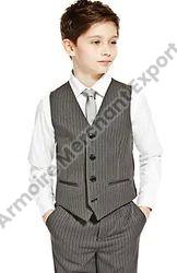 Plain Cotton Boys Kids Waistcoat Suit, Feature : Comfortable, Impeccable Finish