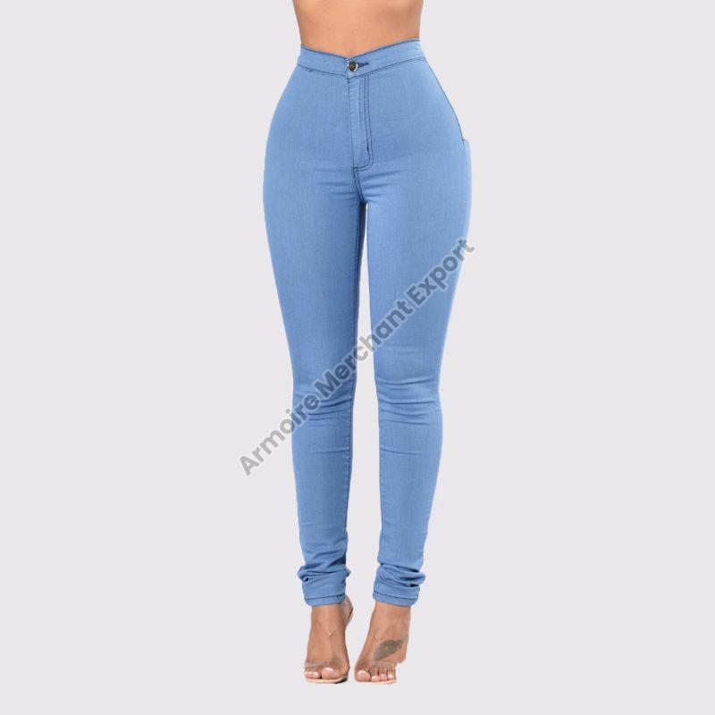 Ladies Designer High Waist Denim Jeans