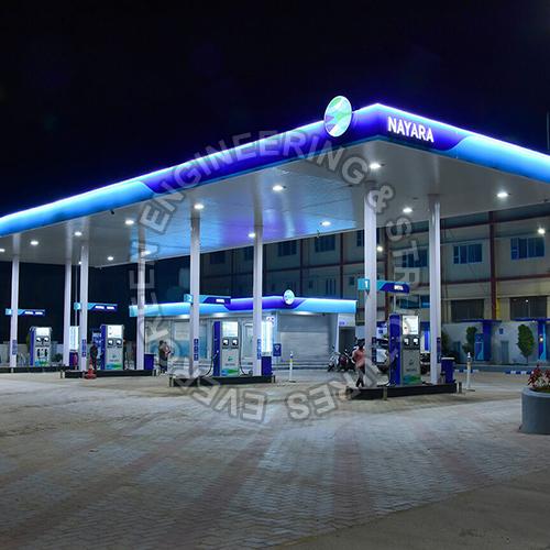 Nayara Petrol Pump Canopy, Feature : Strong Structure