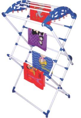 Blue Jazz Mild Steel Cloth Drying Stand, Feature : Easy To Move, High Strength