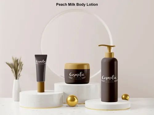 Creamy Liquid Peach Milk Body Lotion, for Home, Gender : Unisex