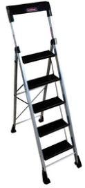 Vishwas 5 Step Portable Ladder, for Home, Industrial, Feature : Durable, Fine Finishing, Non Breakable