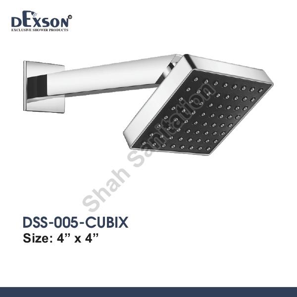 Silver Dexson Polished Cubix ABS Shower, for Bathroom, Feature : Rust Proof, Hard Structure