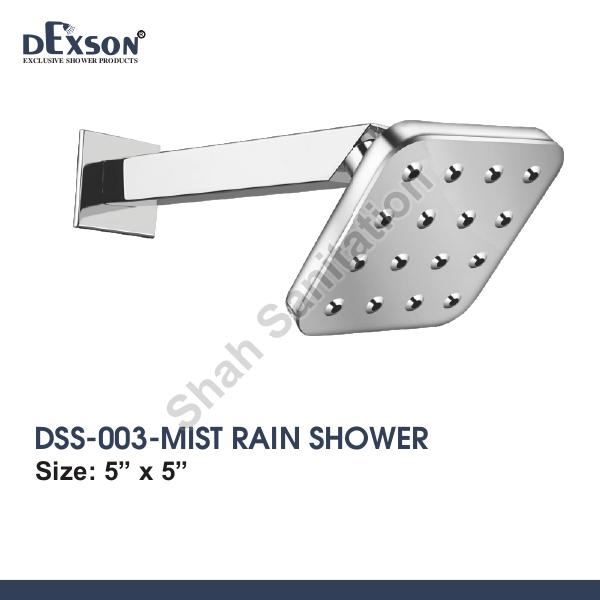 Silver Dexson Polished Mist Rain ABS Shower, for Bathroom, Feature : Rust Proof, Light Weight