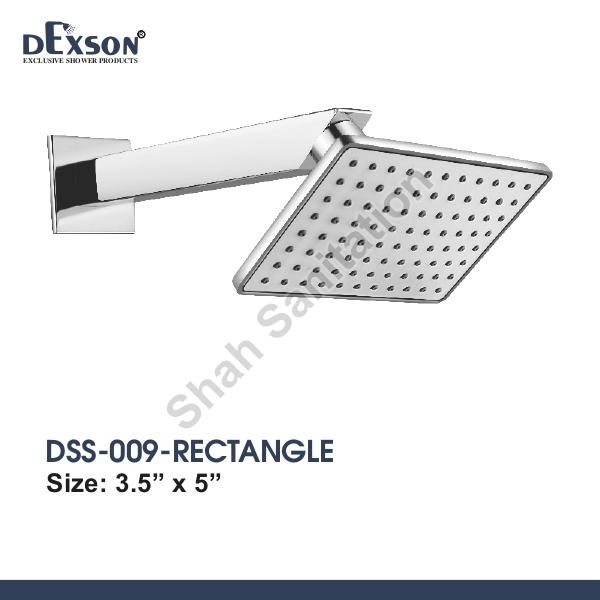 Silver Dexson Polished Rectangle ABS Shower, for Bathroom, Size : 3.5x5 Inch