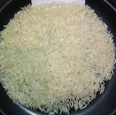 Unpolished Natural Hard 1401 Basmati Steam Rice, for Cooking, Human Consumption, Packaging Size : 25Kg
