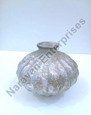 Pumpkin Shape Glass Flower Vase, for Decoration, Packaging Type : Box