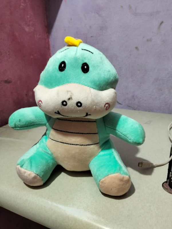 Green AHSK Plain Foam MINI DINO Soft Toy, for Baby Playing, Technics : Handmade, Machine Made