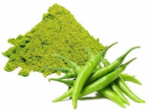 HariKasa Ayur Natural Dehydrated Green Chili Powder, for Cooking, Packaging Size : 25 Kg