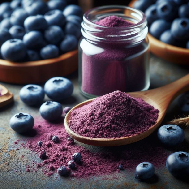 Spray Dried Blueberry Juice Powder, Shelf Life : 6months